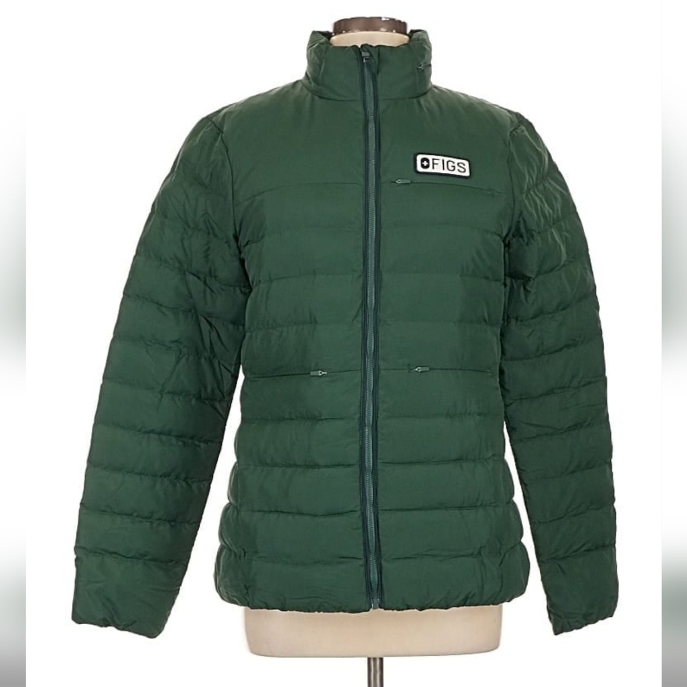 Figs Women's Forest Green Puffer Jacket